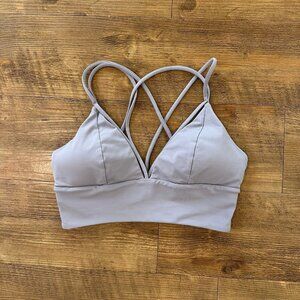 Lululemon Womens Pushing Limits Sports Bra Size 6 Purple Active Athletic